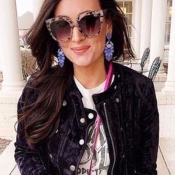 stella & dot ~ heck yes lavender earrings ~ rare retired - Picture 7 of 8